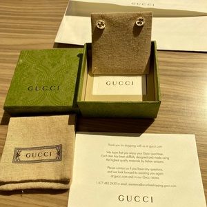 Gucci Silver Stud Earrings